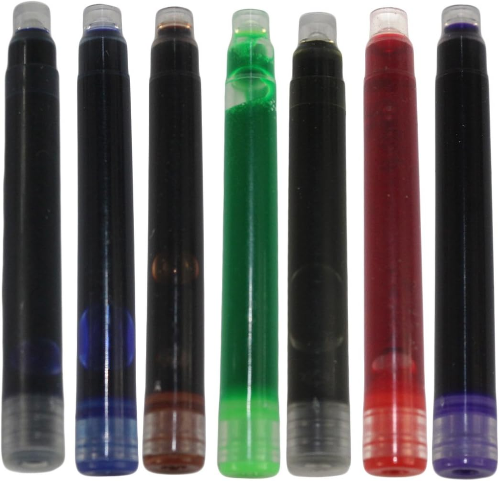 35 PCS International Size Pen Ink Cartridge to Fit Jinhao Fountain Pens, 7 Color