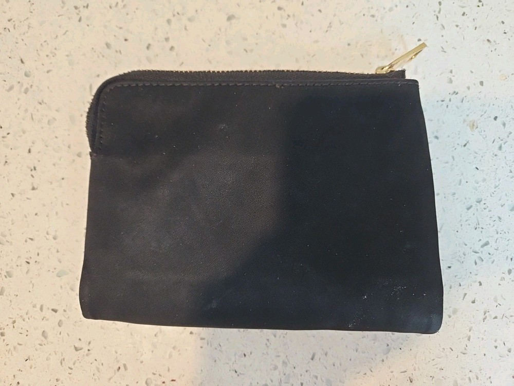 MZ Wallace Nylon Leather Ingrid Wallet Black Snap Zippers
