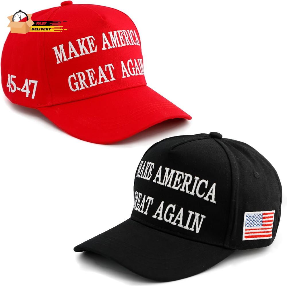 MAGA Hat,45-47 Trump 2024 Hat Make America Great Again Slogan Baseball Cap