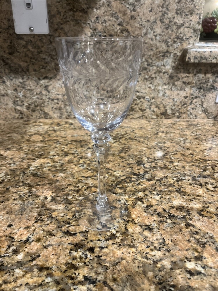 Vintage crystal wine glasses for elegant dining