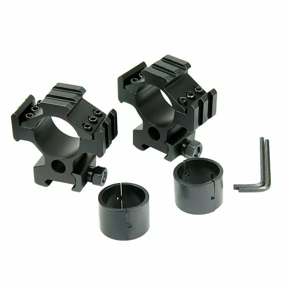 2PCS Tri-Rail Laser Light Scope Mount with 30mm & 1