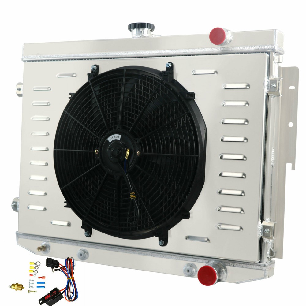 3-Row Radiator Shroud Fan For 1973~78 Dodge Chrysler Plymouth Mopar 7.2 440 V8