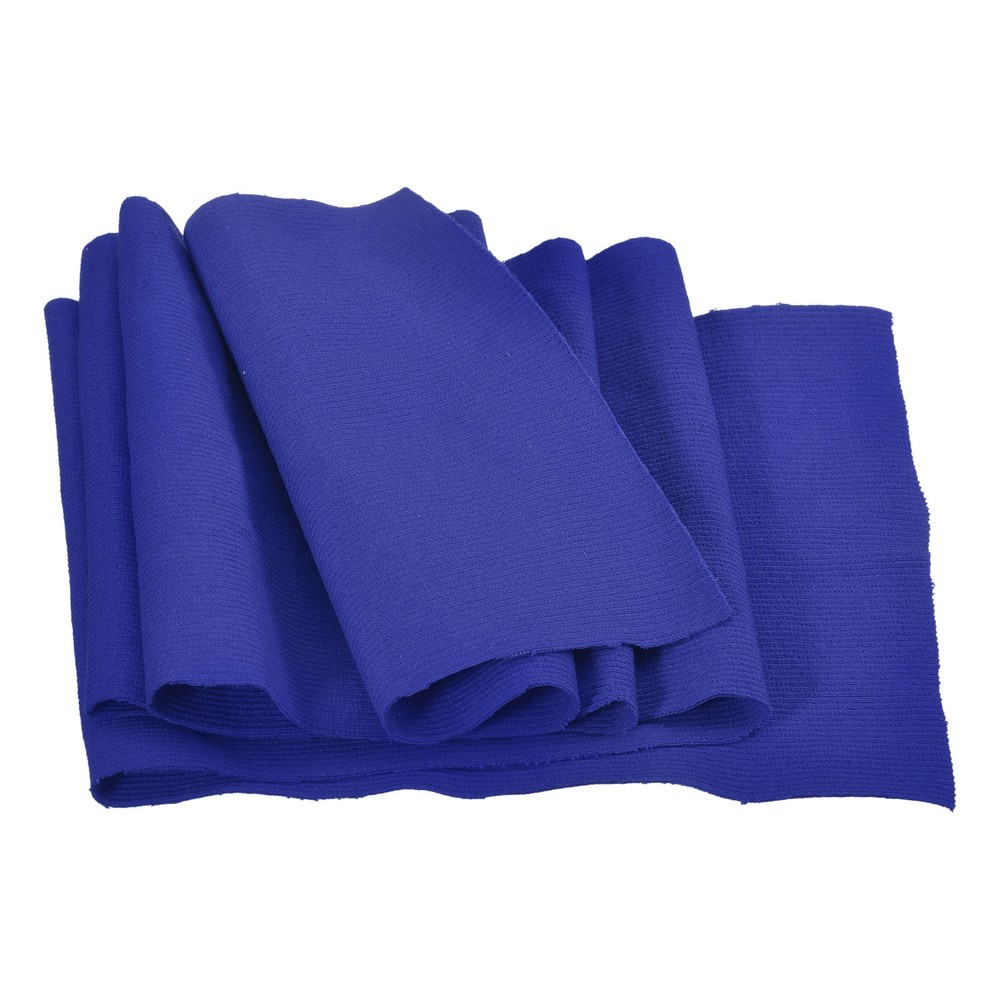 20cmx1m Elastic Cuff Ribbed Trim Cotton Fabric Knitted Ribbed Stretch Band Blue