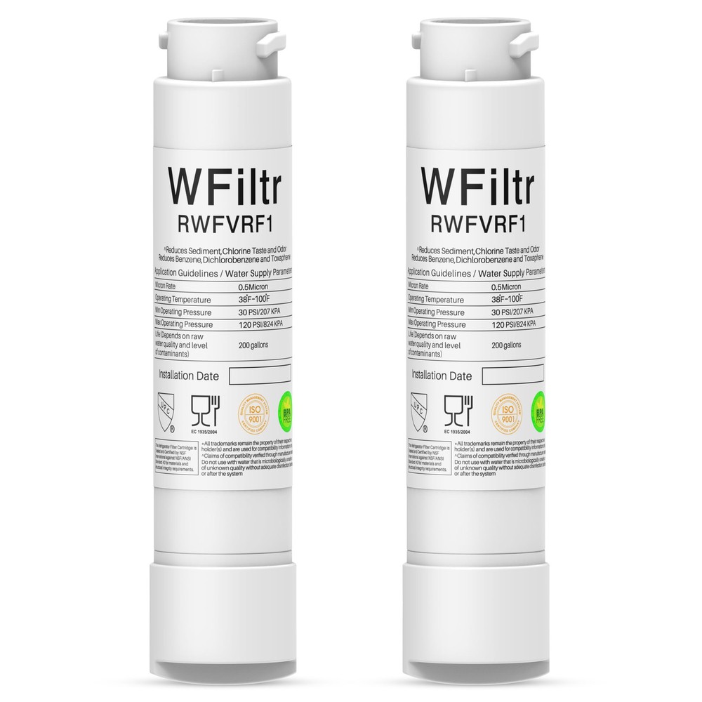 Viking RWFVRF1 Refrigerator Water Filter Replacement 2-Pack for RVRF3361