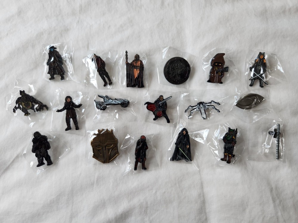 18 STAR WARS Mandalorian Book Of Boba Fett Pins Ahsoka Tano Jawa Fennec Cad Bane
