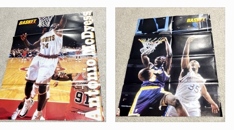 20x23 Euro Poster NBA Legends Kobe Bryant Jordan Rodman McDyess  