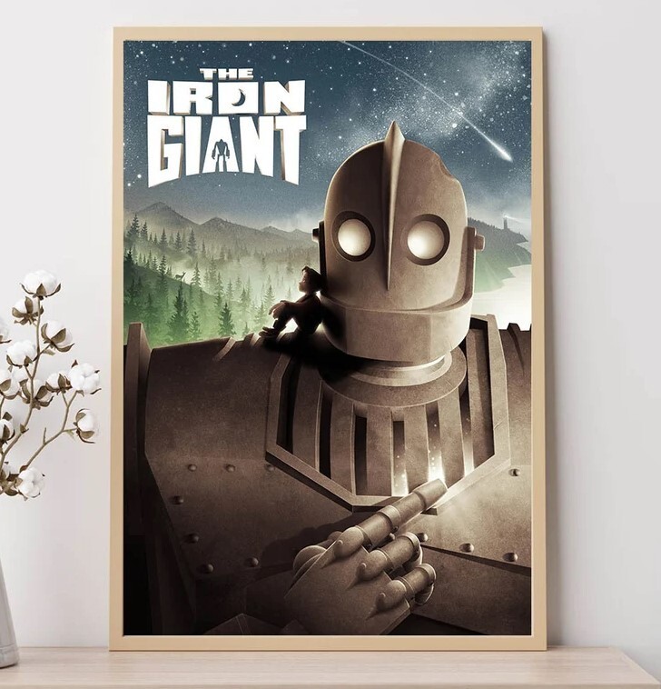 The Iron Giant--Movie Poster, Art Prints, Home Decor,Wall Art