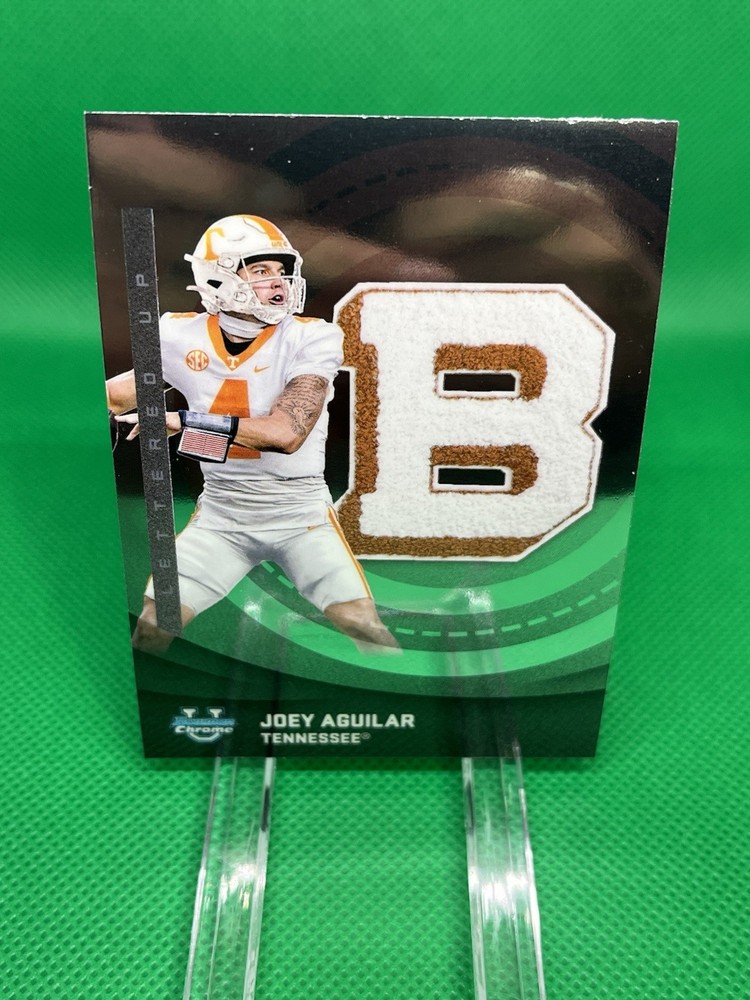 2025 Bowman U Chrome Joey Aguilar #LU-7 Letter Up Insert Tennessee Volunteers QB