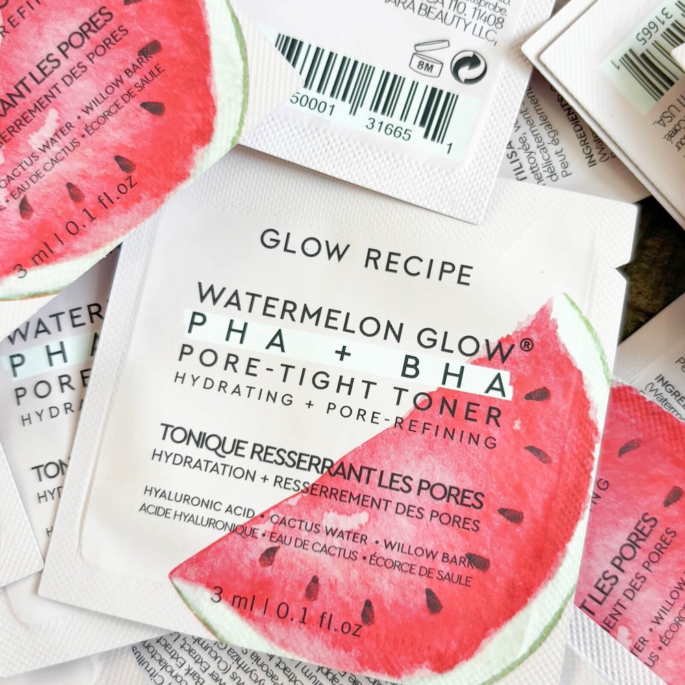 40x Glow Recipe Watermelon Pore-Tight Toner Sachet w/ PHA & BHA 3ml