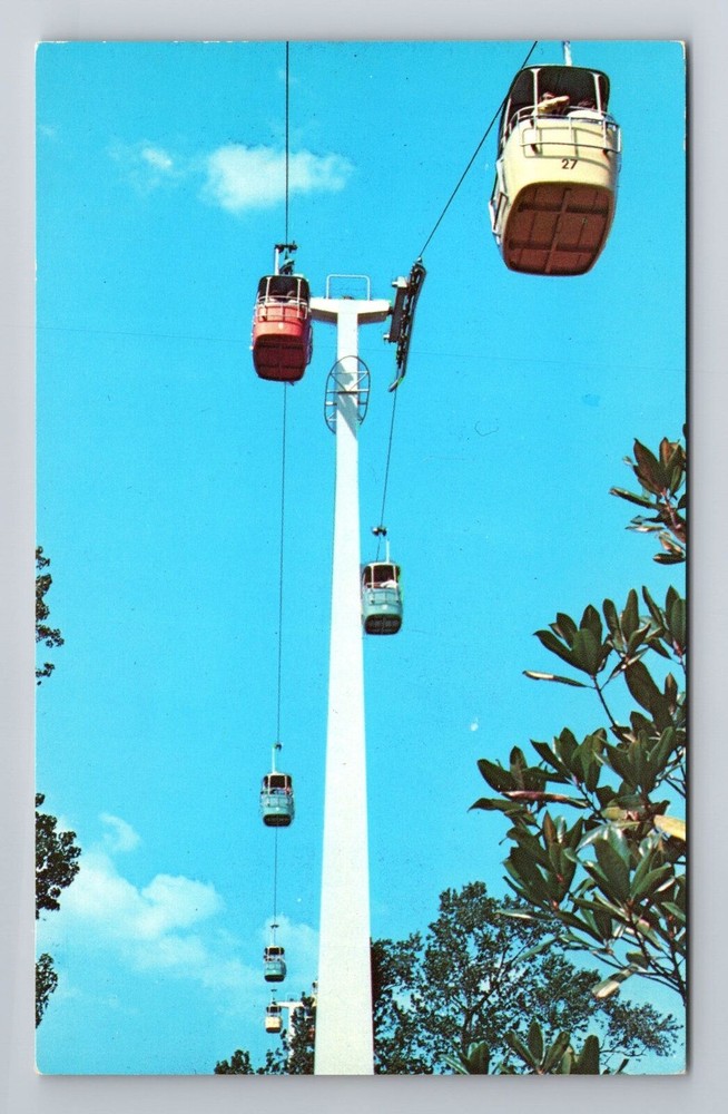 Vintage Atlanta GA Six Flags Over Georgia Astrolift Antique Postcard