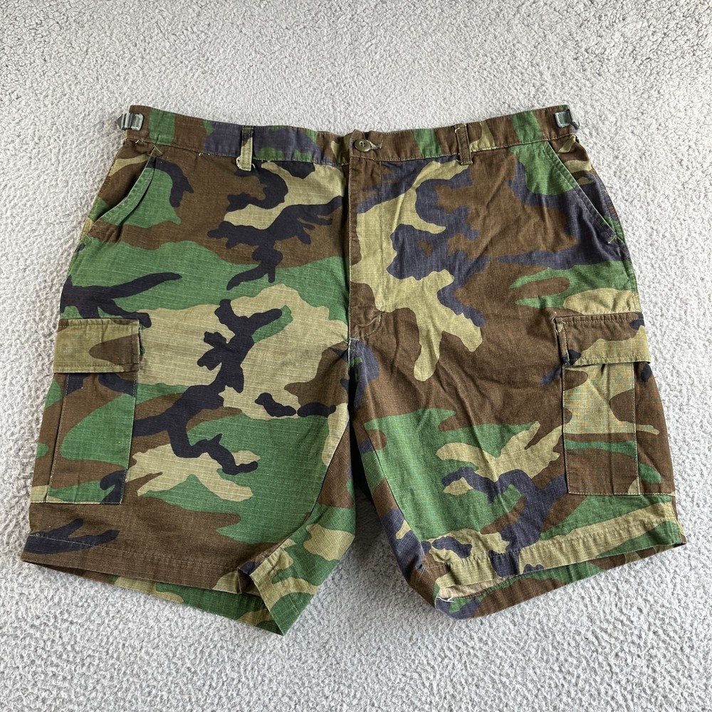 NEW Propper Shorts Mens Extra Large 39-43 Green Camo Cargo Ripstop Military Y2K
