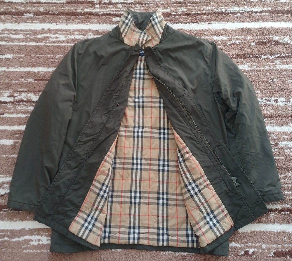 Vintage Burberrys Jacket Coat Mens Nova Check Puffer Size 54