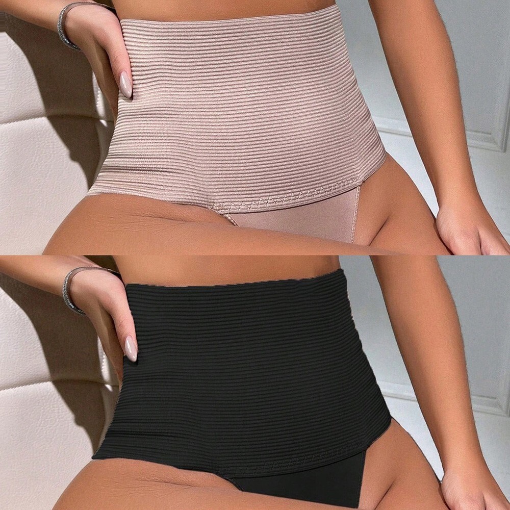 Achieve a Flat Stomach with this High Waist Control Shaper Thong for Women
