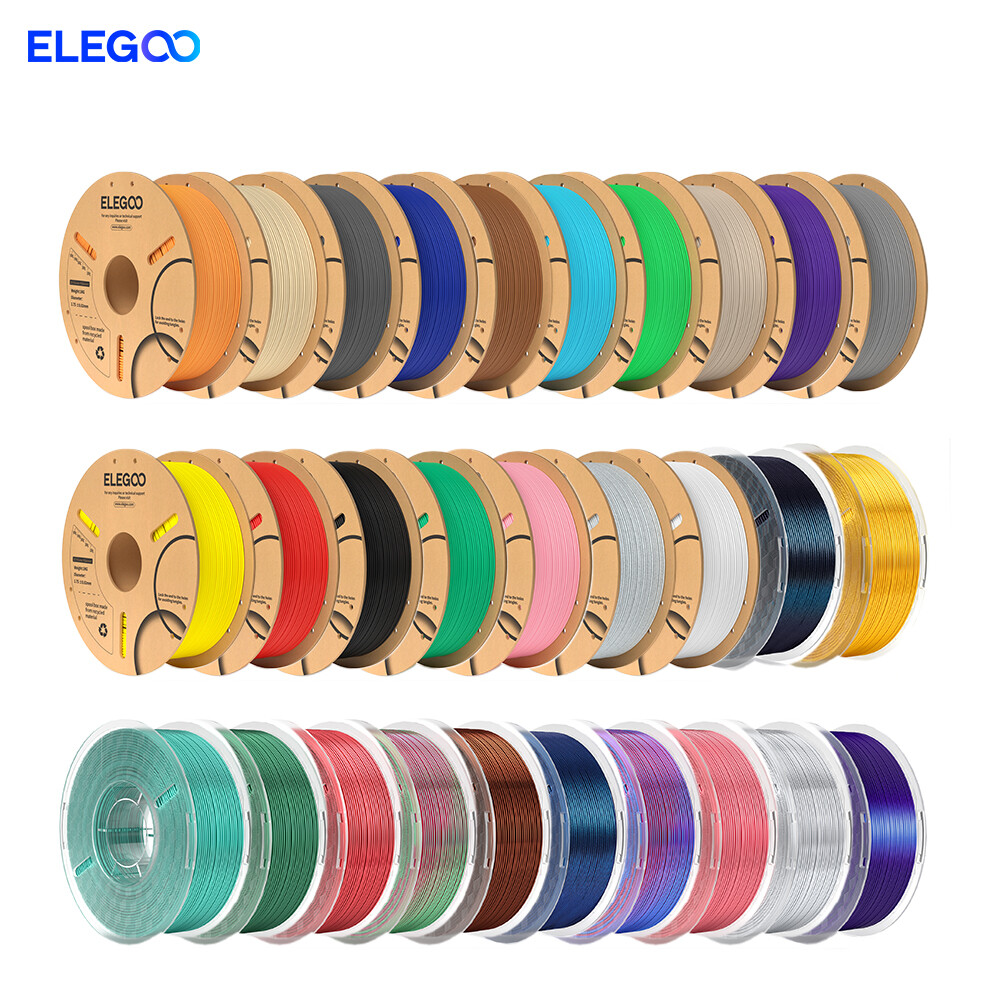 【Buy 6 Get 4 Free,Add 10】ELEGOO PLA Rapid PLA+ PETG TPU 3D Printer Filament 1KG