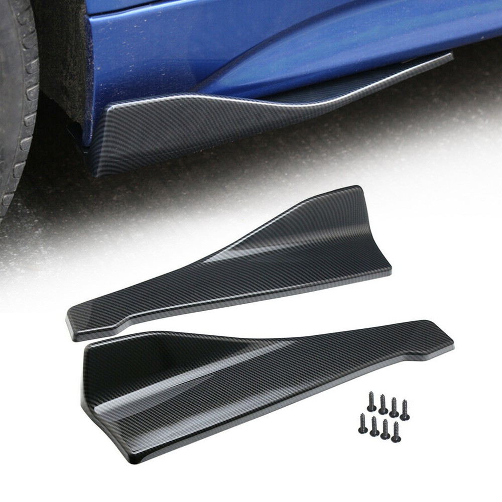 48cm Skirt Spoiler Rear Lip Side Extension Rocker Splitters Winglet for Cars