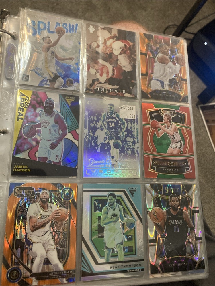 NBA Basketball Card Collection 150+ Binder Full Lots of Hall of Famers & Stars