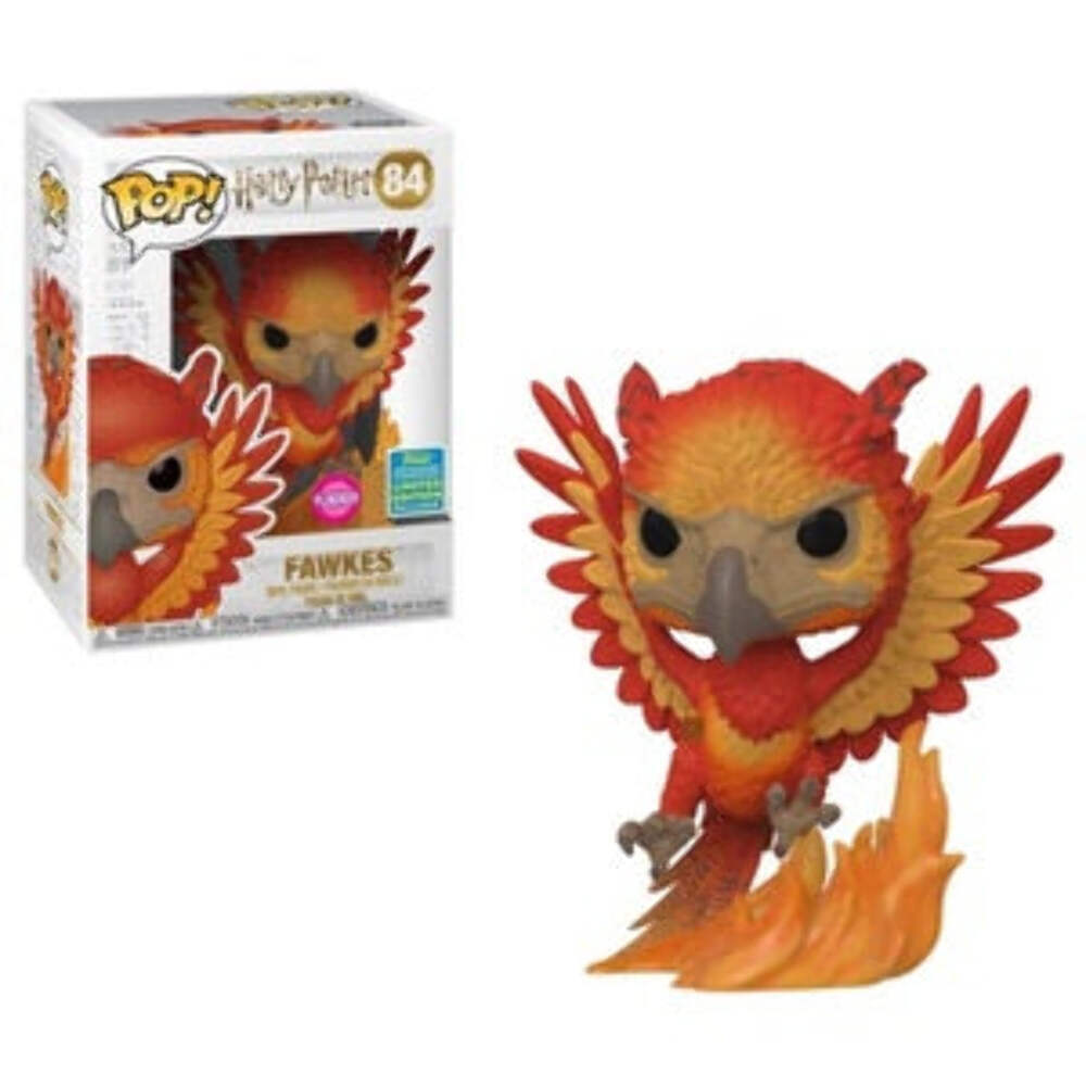 Funko POP Harry Potter Flocked Fawkes 2019 Summer Convention Exclusive #84