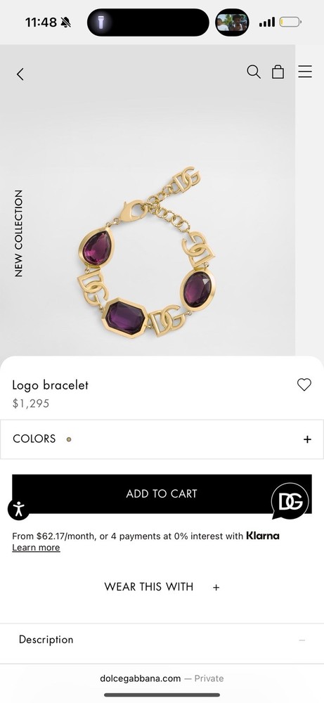 Dolce & Gabbana Signature Logo Bracelet for Women