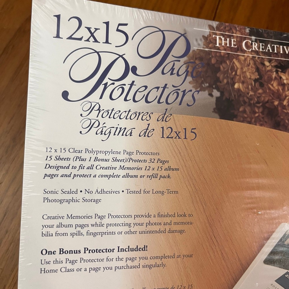 Creative Memories 12x15 Page Protectors Set New Sealed Old Style