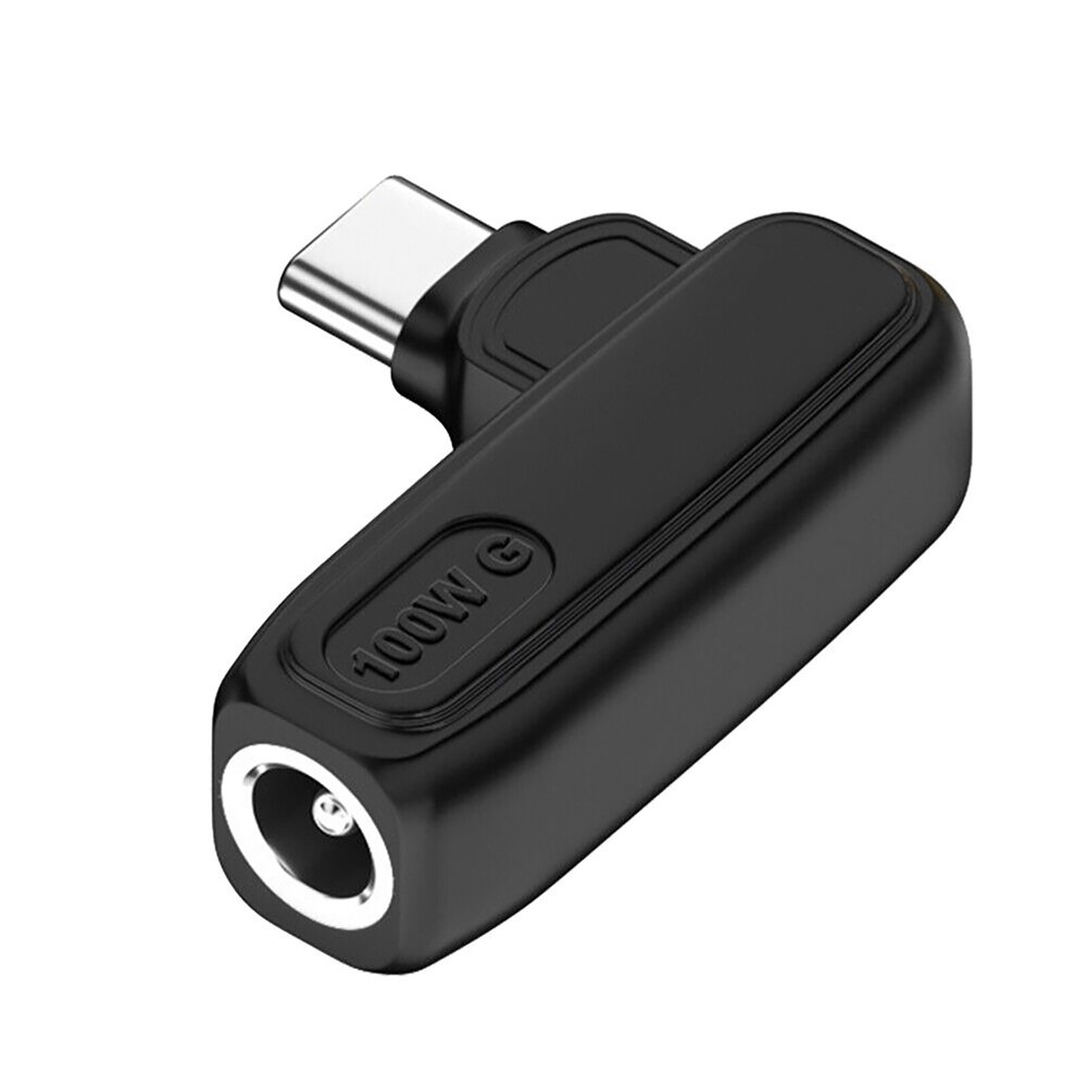 100W 90° DC 5.5x2.1mm to USB-C PD Fast Charger Adapter