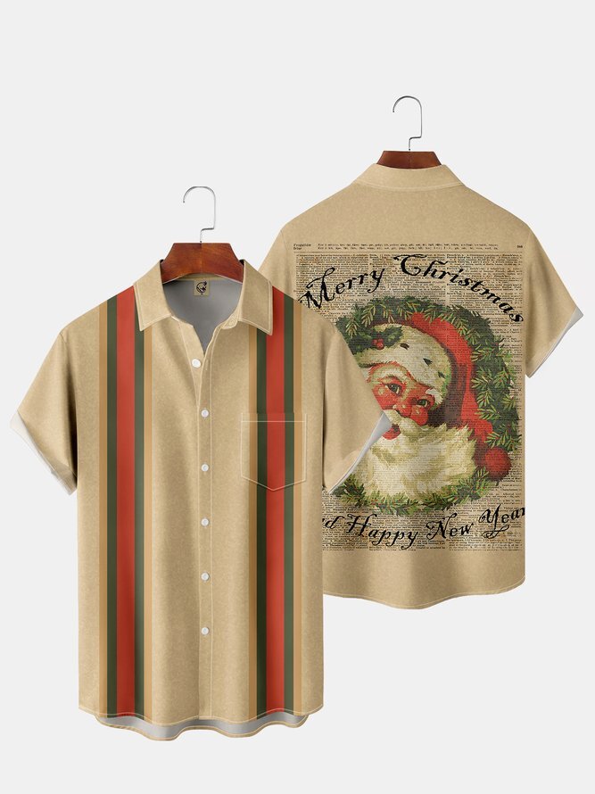 Festive Merry Christmas Happy New Year Hawaiian Shirt