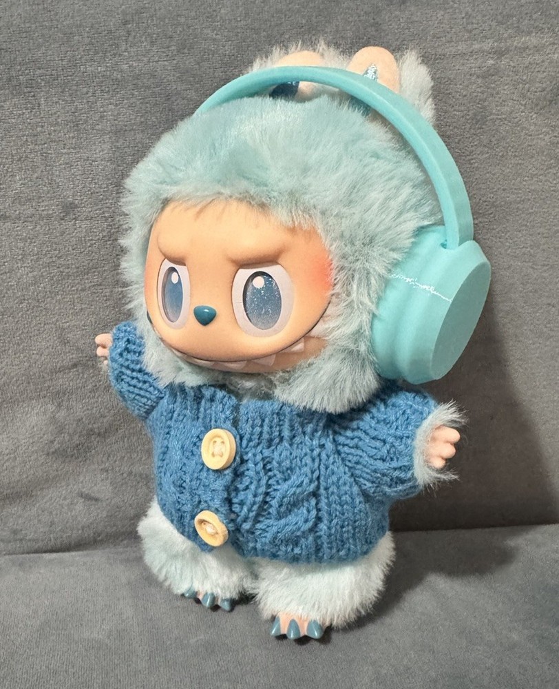 Labubu OOTD Headphone and Sweater Outfit Set - No Doll Included
