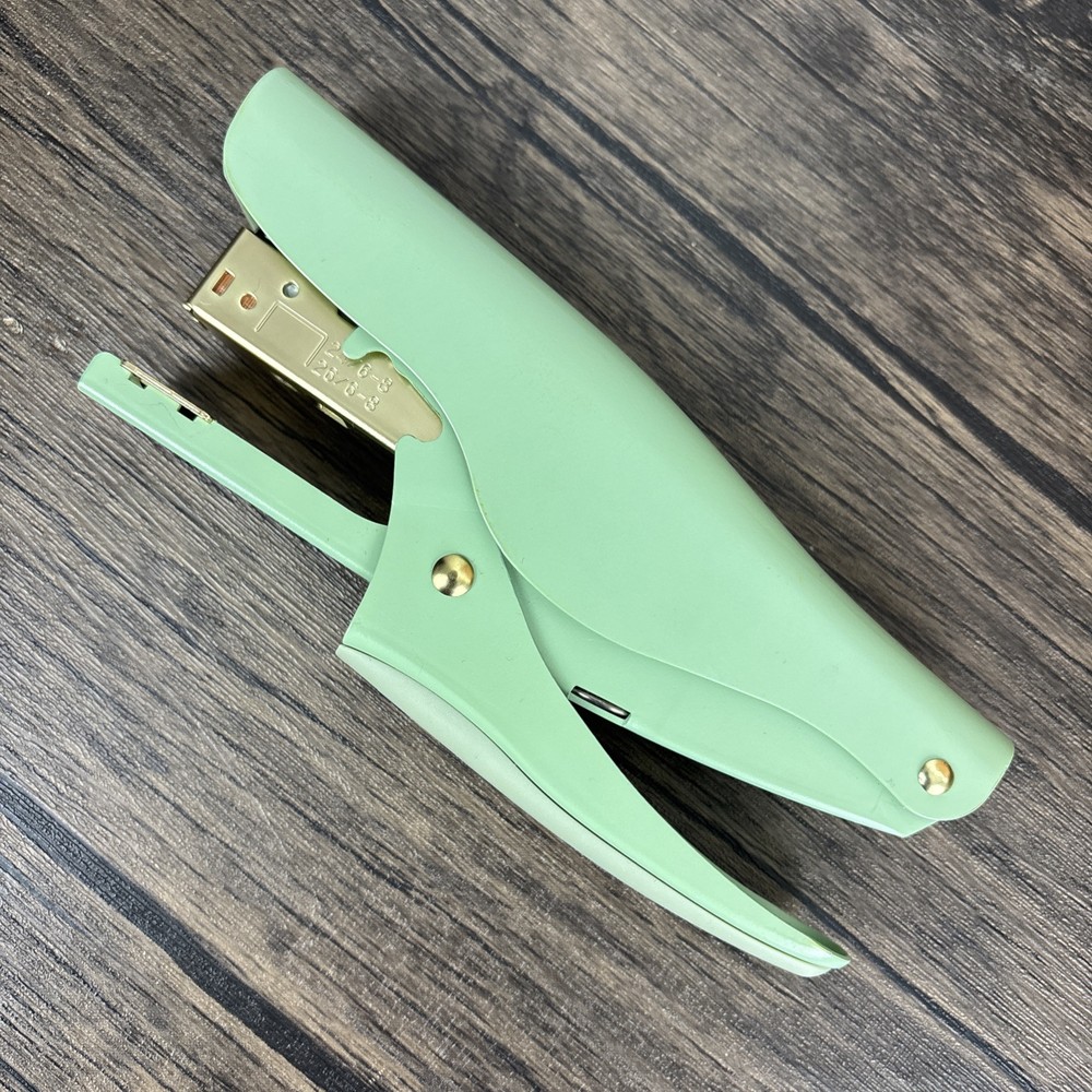 Hearth and Hand Magnolia Vintage Swingline Plier Stapler in Sage Green