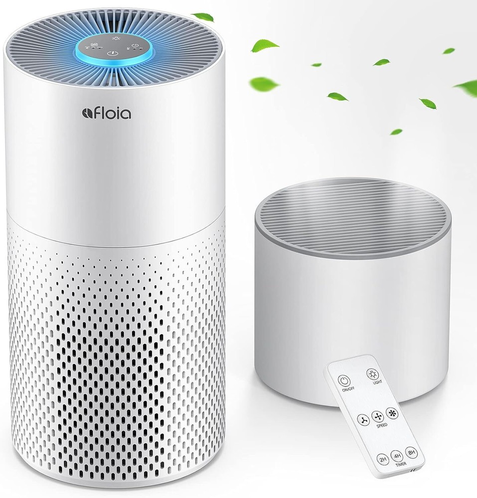 Afloia Air Purifier And Humidifier Combo For Home, 22Db| 7 Colors Night White