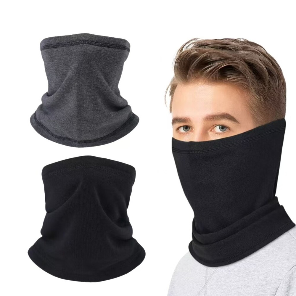 Windproof Fleece Neck Gaiter for Skiing and Cold Weather Protection  