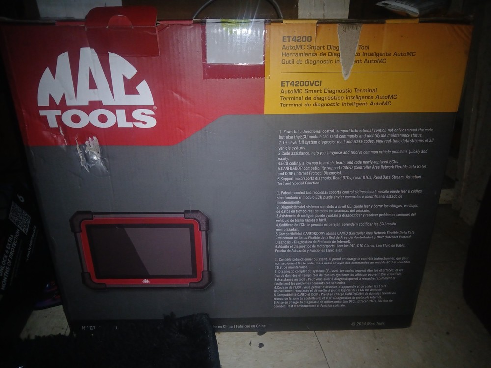 Mac Tools ET4200 Scan Tool Bi-Directional Diagnostics w/ Case Near New