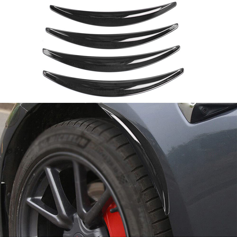 4PCS/Set Car Wheel Eyebrow Arch Trim Lips Decor Strip Fender Flare Protect Part