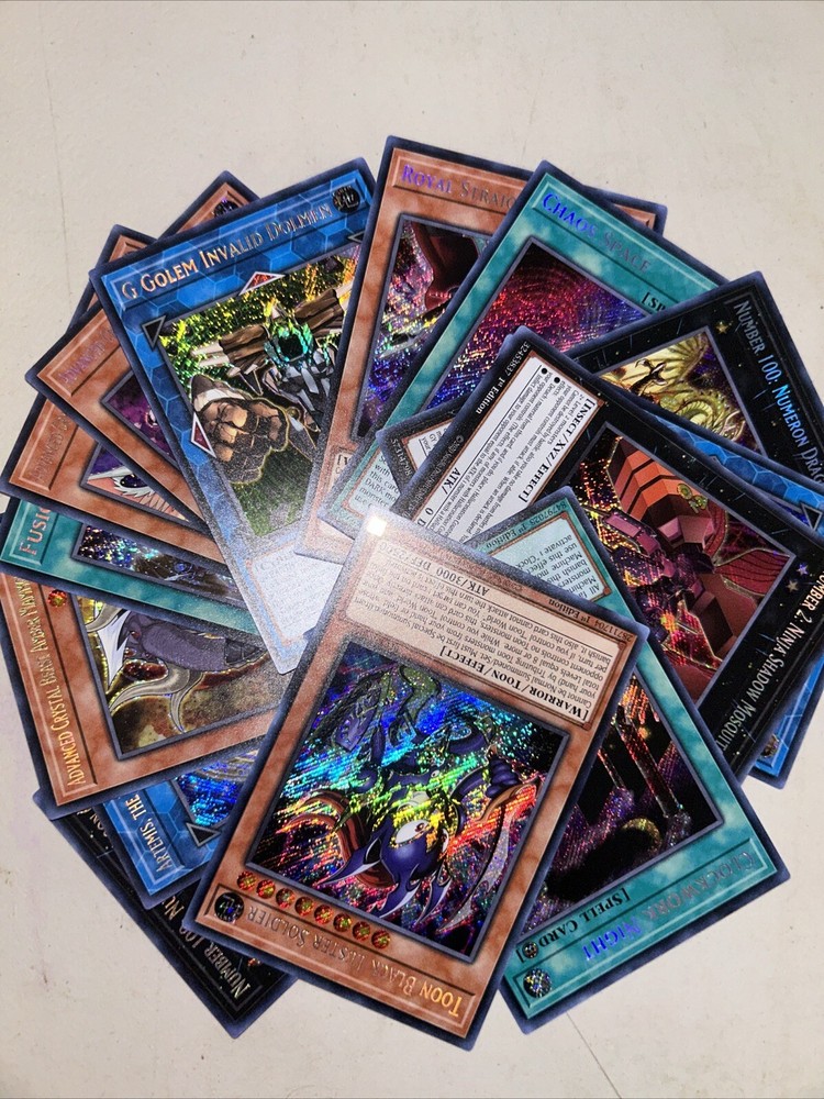 14 Random Secret Rare Yu-Gi-Oh Cards - Spells, Links, Effects, XYZ