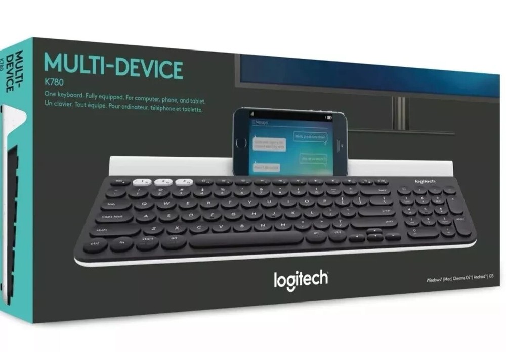 CLEARANCE SALE BRAND NEW SEALED Logitech K780  Multi-Device  Keyboard RRP £89.99-image