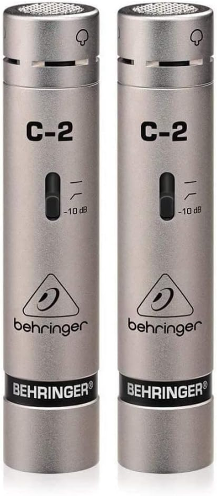 Behringer C-2 Pair Matched Studio Condenser Mics for Professional Recording