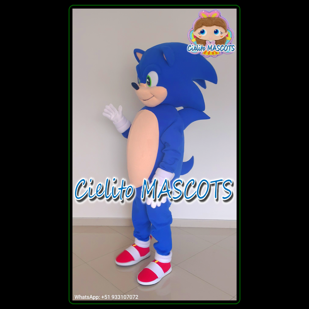 Sonic the Hedgehog Mascot Costume cosplay botarga halloween cartoon