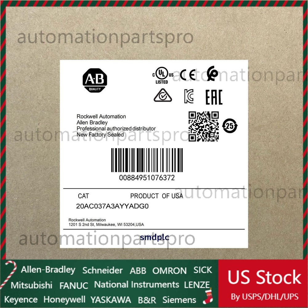 20AC037A3AYYADG0 AB servo motor Express shipping 20AC037A3AYYADG0 GN US Free Tax