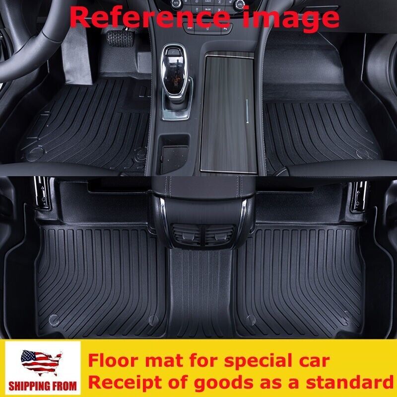 Custom Heavy Duty TPE Floor Mats for 2018-2024 Toyota Camry Front and Second Row