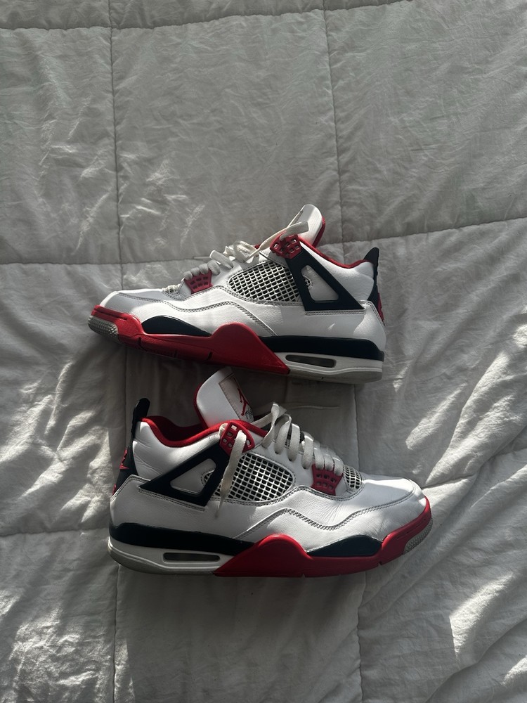 Jordan 4 Retro Fire Red Men's Size 11.5 Basketball Shoes