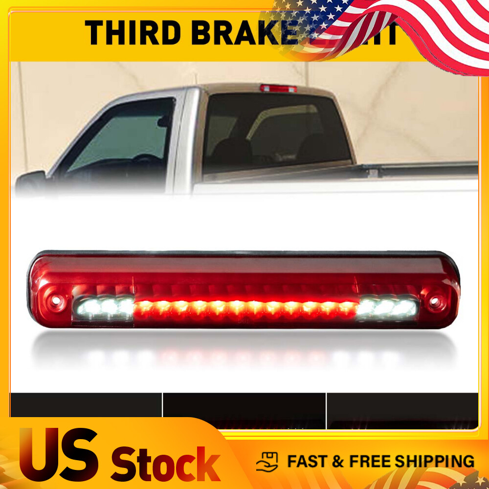 For 1988-1998 GMC Chevy C/K1500 2500 3500 LED Third 3rd Brake Cargo Light Lamp C