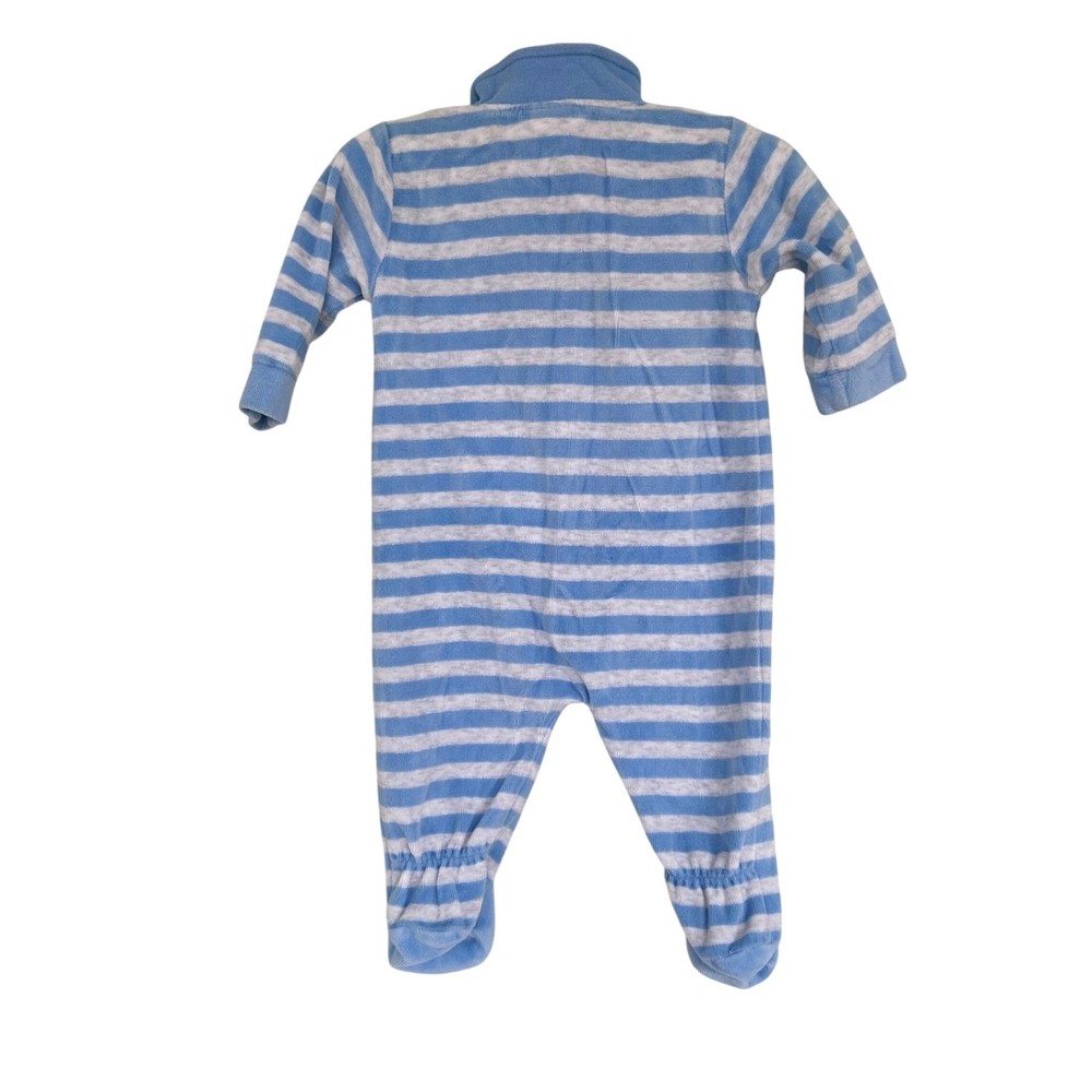 Disney Pooh Tigger Striped Fleece Footed Pajamas Sleepsuit 0-3 Months