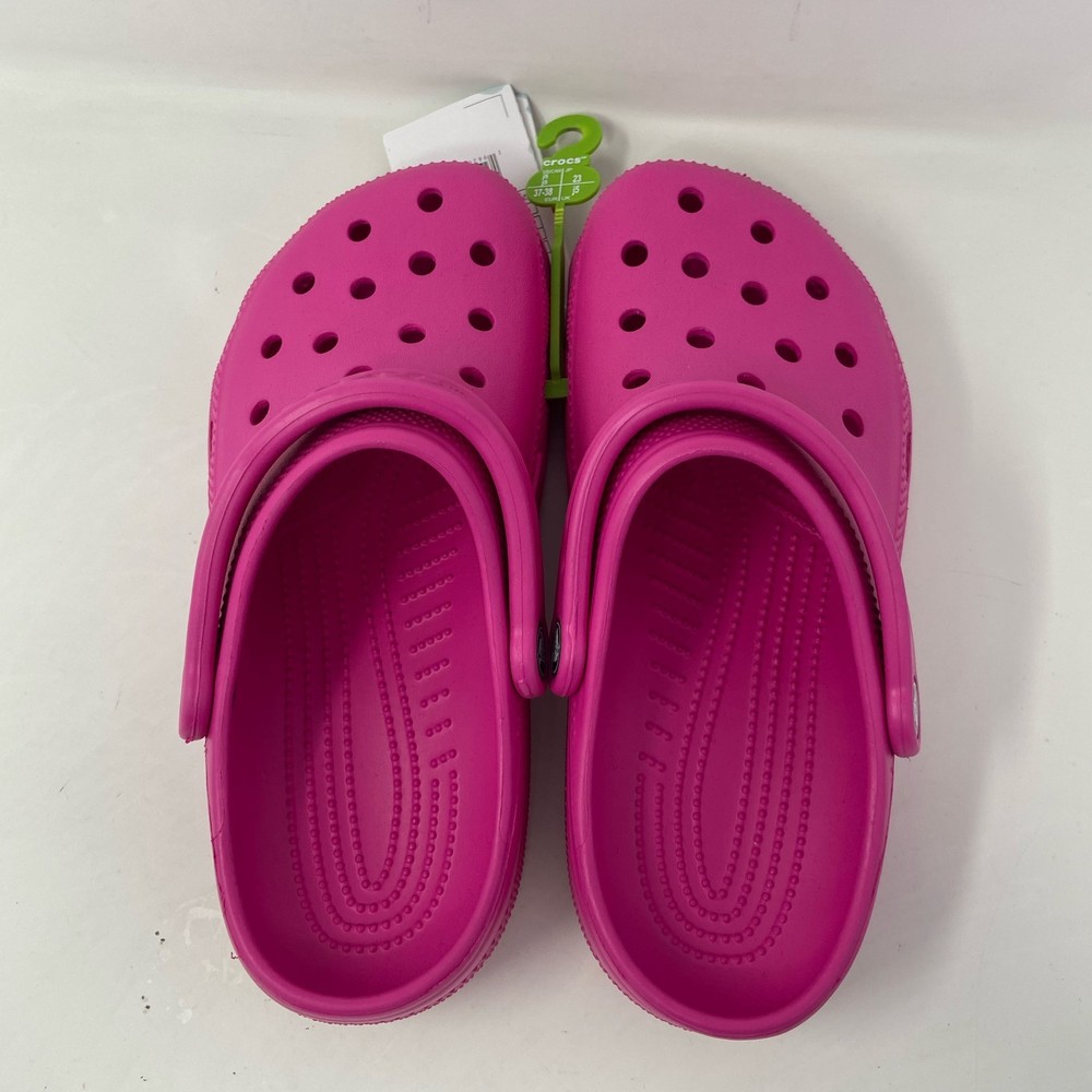Crocs Classic Clog Kids Hot Pink J5 (Big Kid) Style 206991