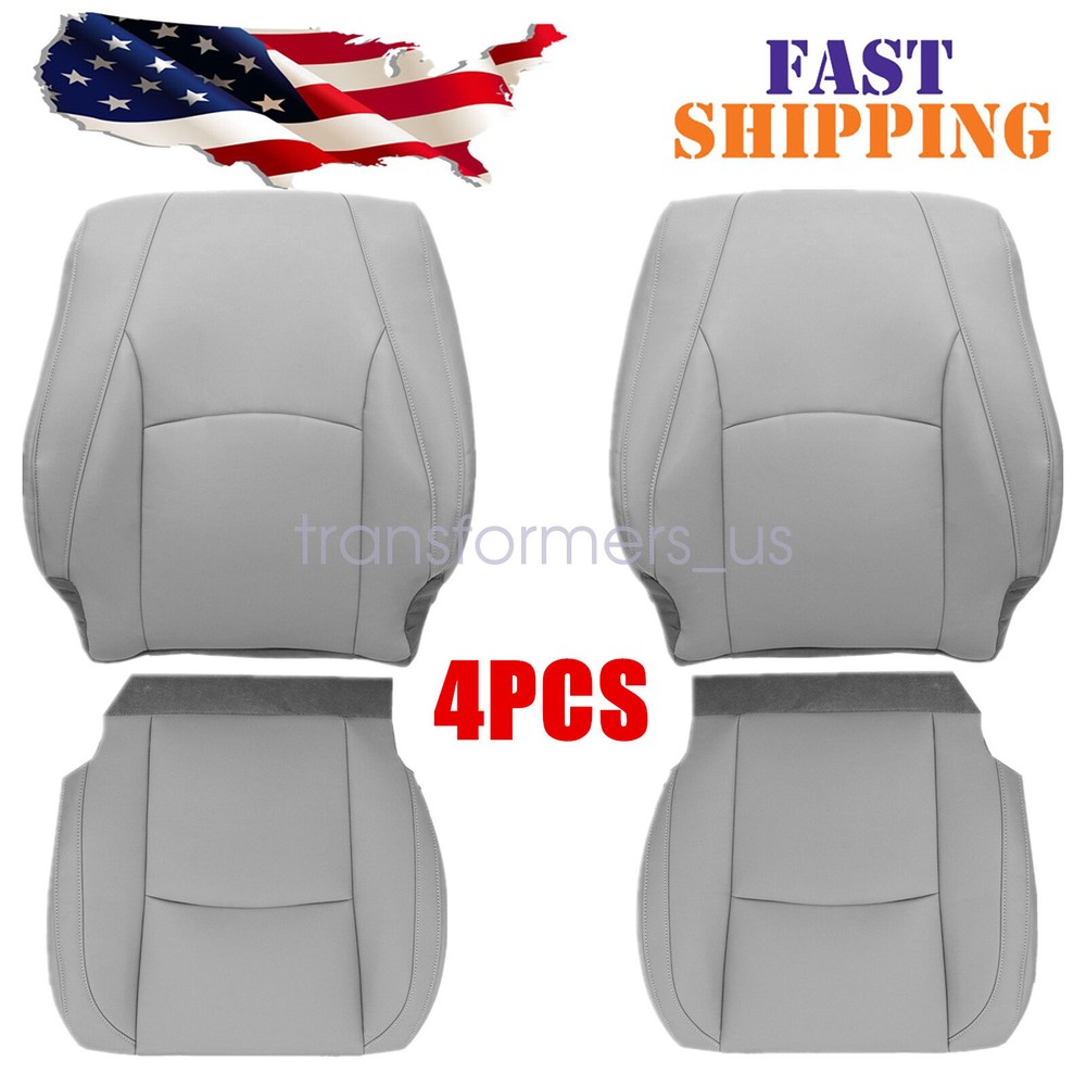 For 2004-2009 Lexus RX330 RX350 Driver / Passenger Side Leather Seat Cover Gray