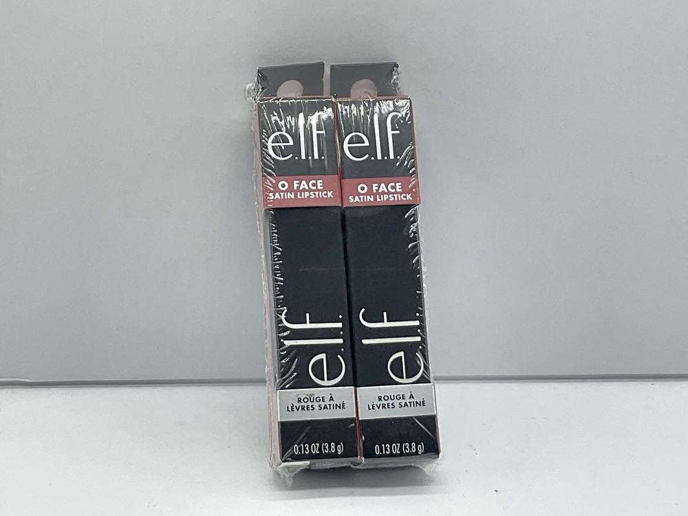 2-Pack e.l.f. O Face Satin Lipstick in Dirty Talk - Long-Lasting Shade