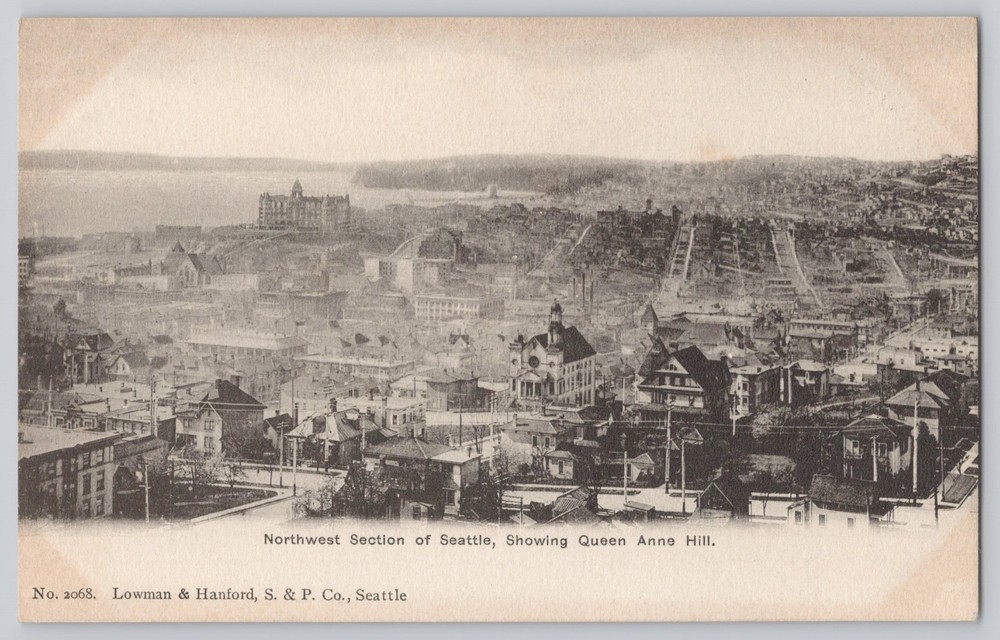 Seattle WA Washington Queen Anne Hill Northwest Section c1910 Antique Postcard