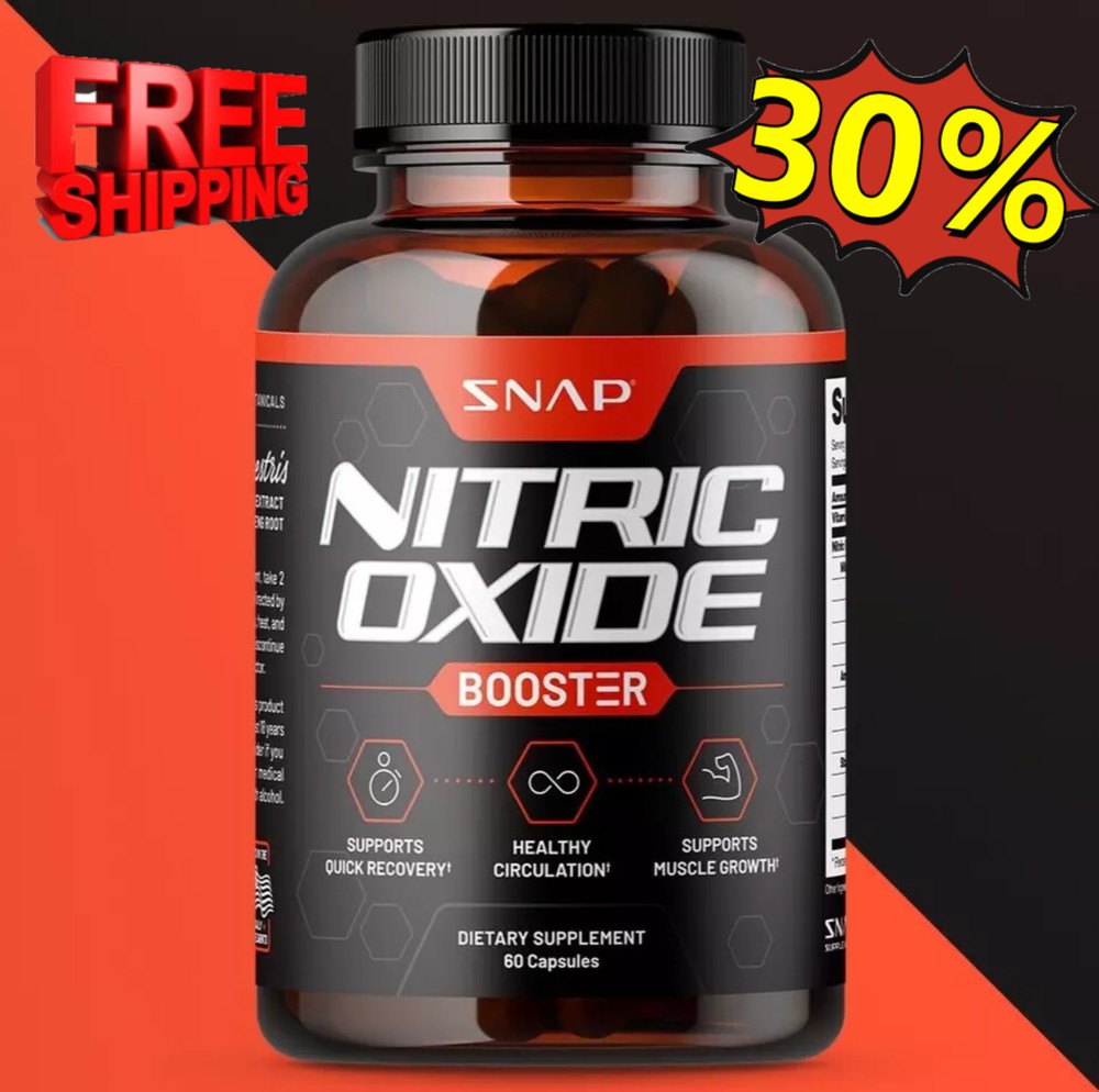 Nitric Oxide Booster Supplement -L-Arginine, L-Citrulline 1500mg -60 Pcs|uniex-·
