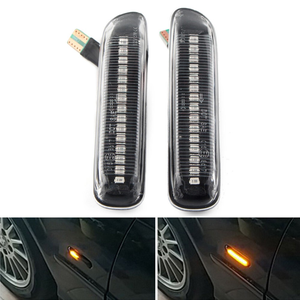 LED Sequential Dynamic Side Marker Light Turn Signal Lamp For BMW 3Series E46