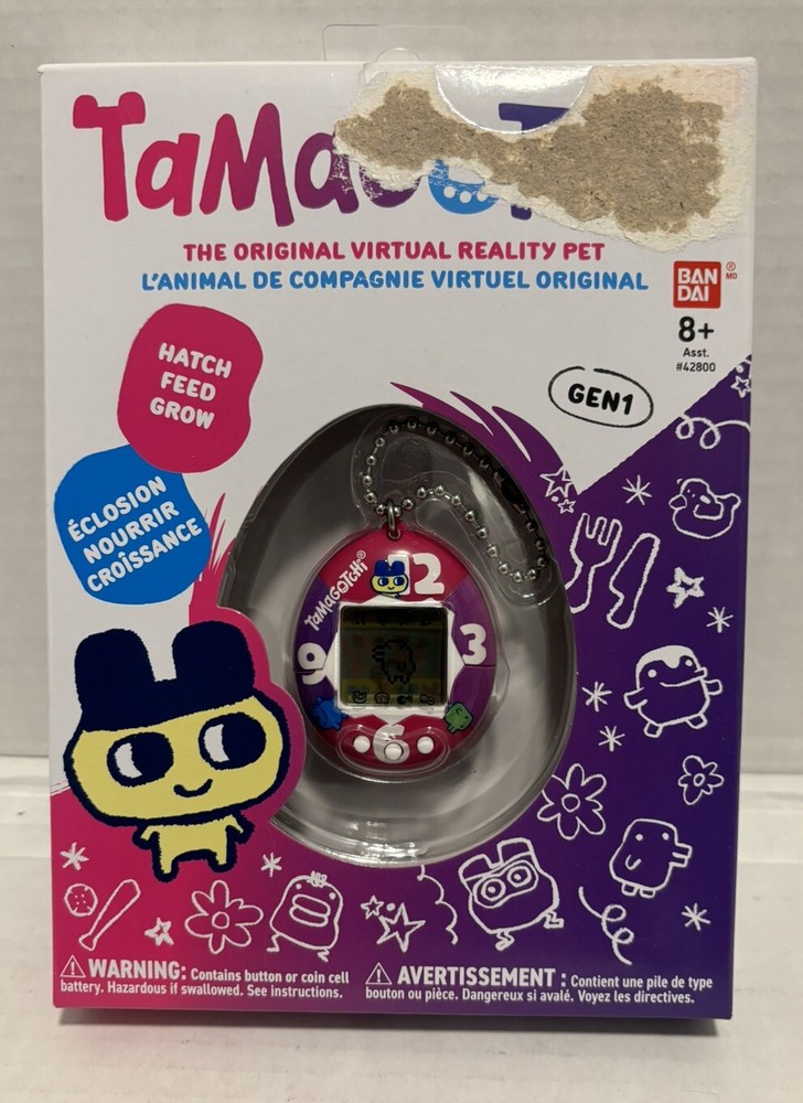 New Tamagotchi Gen 1 VR Pet in Purple & Pink Clock - Essential Details Inside