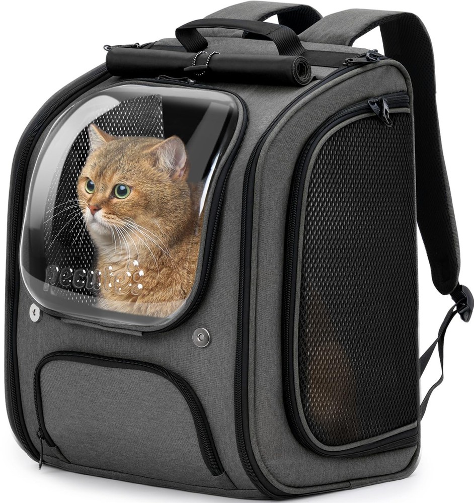 Pecute Large Cat Backpack Carrier with Bubble Window and Breathable Design