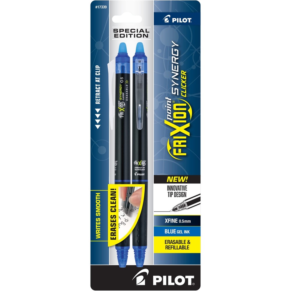 Pilot FriXion Synergy Clicker Erasable Retractable & Refillable Gel Pens, 0.5...
