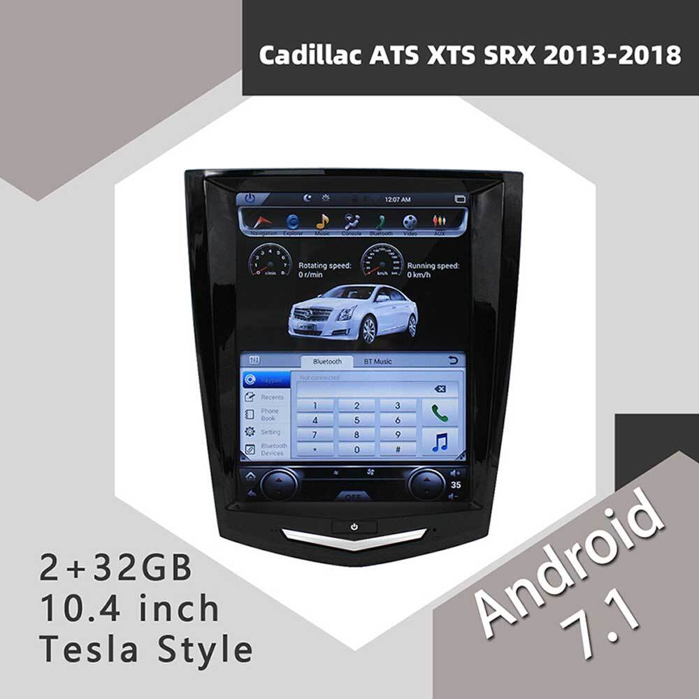 Android 7.1 Tesla Radio GPS for Cadillac ATS SRX CTS XTS 2013-2018 Models